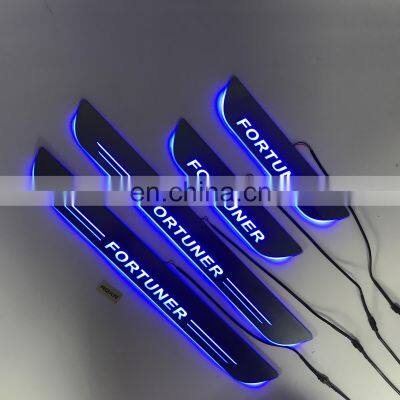 Car decoration LED Moving Door Scuff Plate dynamic sequential style Led Door Sill for Toyota fortuner