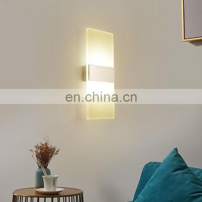 Tonghua New Acylic Material Warm White 6W LED Modern Home Decor Wall Lamp