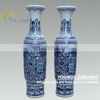 Luxury 2.2 Meter Tall Large Unique Decorative Antique Chinese Porcelain Vases