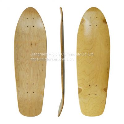 7 layers OEM blank custom 32.5inch wooden maple old skate surf skateboard decks