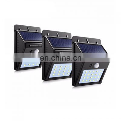 Cold White LED Solar Wall Lamp Outdoor Waterproof Wall Mounted Solar Fence Lights