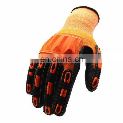 High Quality Safety Work Impact Protection Winter Glove Cut Resistant Mechanic Gloves Orange SONICE3383 Anti-impact S - XXL