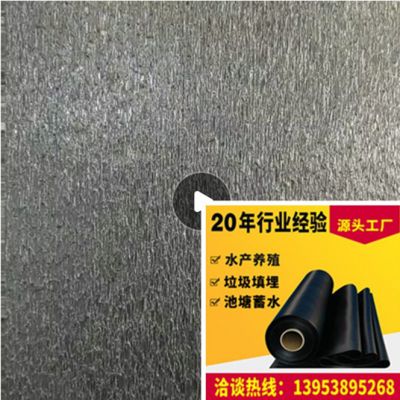2.0mm thick high-density polyethylene HDPE double rough surface geotextile film for American standard black landfill use
