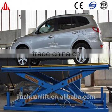 Stationary hydraulic car lift, hydraulic lift for car