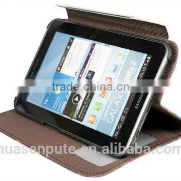 USA/UK Flag Retro Leather Case with Holder for Samsung Galaxy Tab2 P3100