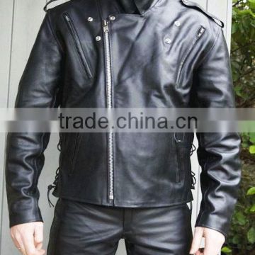 Active Plus Style Motorcycle Men Leather Custom Man Jackets