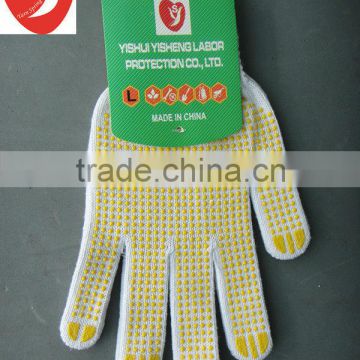 cotton knitted safety working gloves