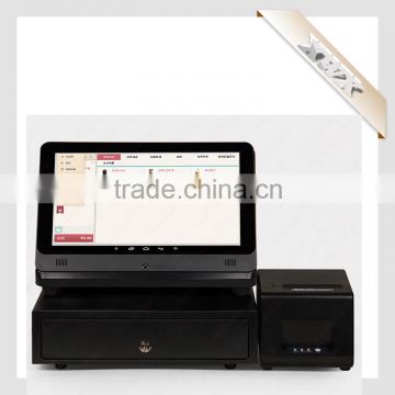 android LED touch pos terminal with printer