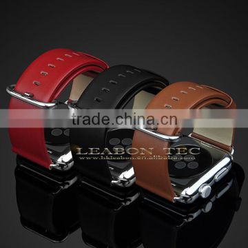 new Genuine Leather Watch Band Strap for Apple Watch Band with Rectange Buckle