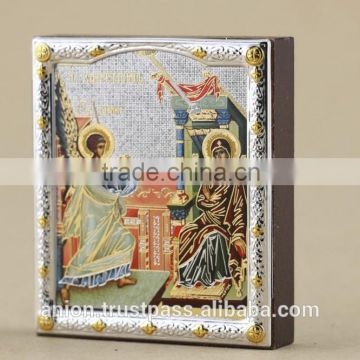 Greek & Russian Orthodox Wooden Icon. Annunciation. Small size
