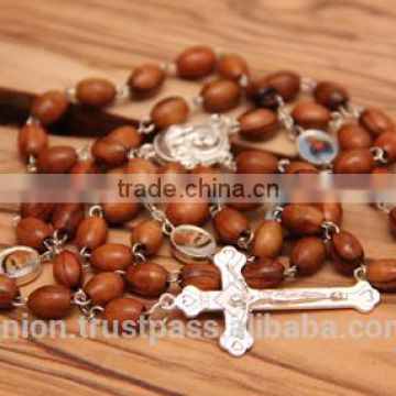 Olive Wood Rosary & Cross