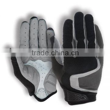 Black And White Color Cycling Sports Wear Gloves