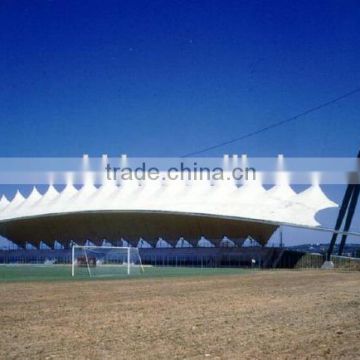 PVC textile archicture membrane structure and PVDF Tensile fabric for sport center stand in Misano Stadium