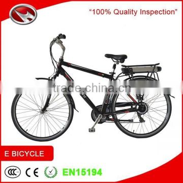 Chinese cheap CE approved electric bike with rear rack