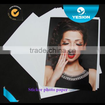 115gsm glossy adhesive photo paper with high quality from shanghai manufacturer