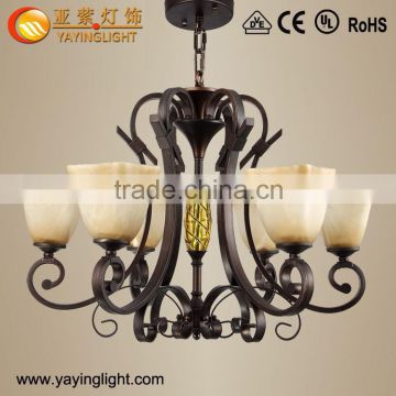 Wrought Iron Indoor glass chandeliers,Modern glass chandelier,luxury modern glass chandeliers