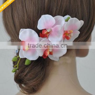 Wedding Aritificial Flower Orchid Flower Hair Clip