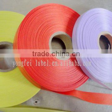 Colorful polyester satin ribbon printed label