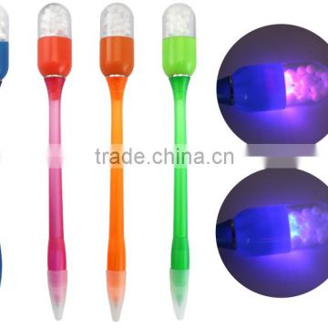 Novelty pill shape cheap plastic light ball point pen