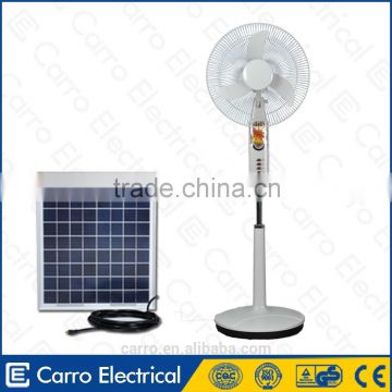 Carro Electrical 16inch 12v 15w indoor solar fan with led lights DC-12V16K2