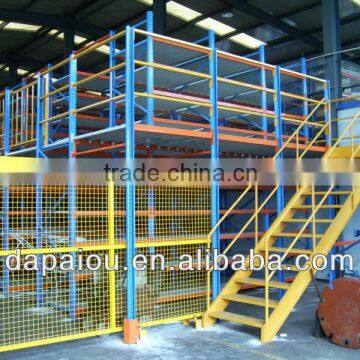 Multi-level warehouse storage steel mezzanine floor rack