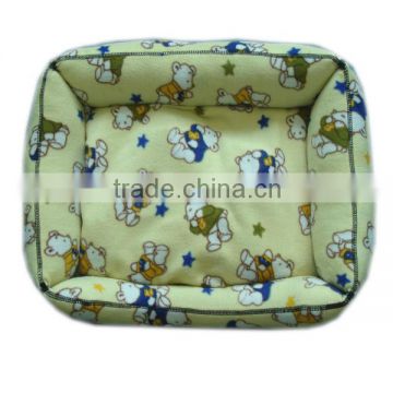 Soft and high quality printed cotton pet bed for dogs