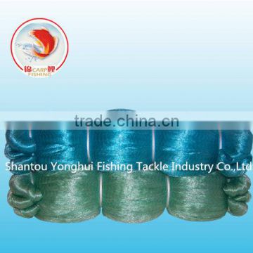 mono fishing nets with green and blue color
