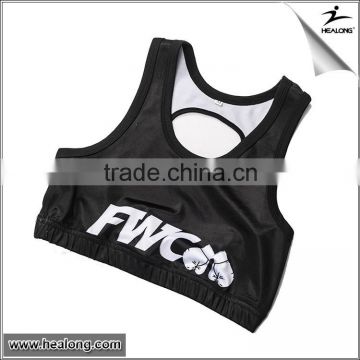 womens Sublimation customized cheerleading crop top