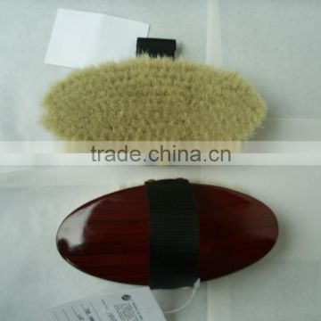 vernished wooden block horse hair brush