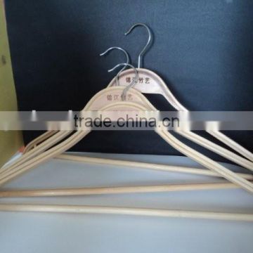 high quality environmental bamboo hanger for clothes and suit bag