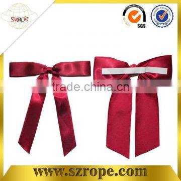 hot sell in Europe of Clear polyester red ribbon mini gift bow