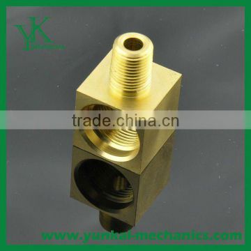 Precision cnc machining brass automobile part china factory
