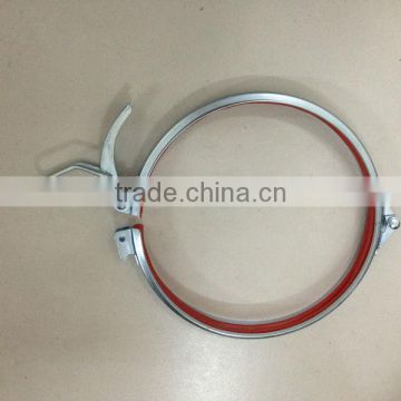 Stainless steel/galvanized steel duct clamps with gasket