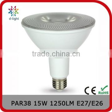PAR38 1250lm 15w replacement 120w E26 high power 2835 smd led with UL technology