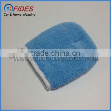 mini size wax polishing microfiber cloth car mitt
