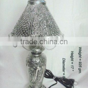 German Silver Products and Table Lamp