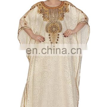 Brasso print Kaftan Dubai style Jalabia new partywear dress 011