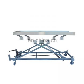 MY-R178 hydraulic stainless mortuary lifting trolley