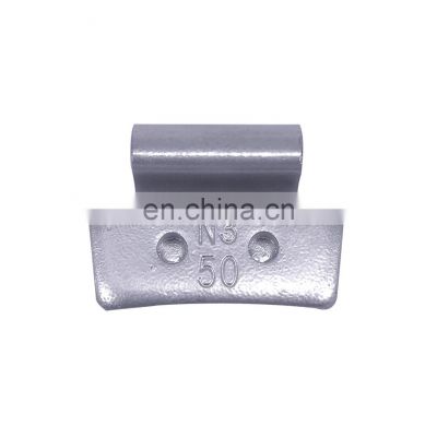 Pb material wheel balancing eights 5-60gram or ounce size usedfor steel rim and alloy rim clip on wheel weights