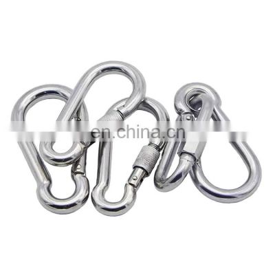 2021 Hot Selling Snap Hook With Eyelet And Screw Wholesale  Iron Spring Snap Hook Carabiner Metal Hook 50MM