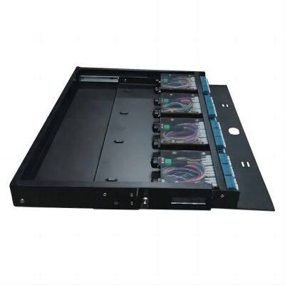 19inch fixed rack MPO/MTP Fiber optic patch panel with max capacity 96C