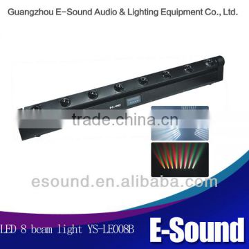 Full color 10w(4in1) 8 Heads Rotating Stage LED Beam Light