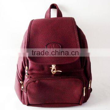 New Design Female Bag Pu Leather Backpack Fashion Lady Backpack Fancy Backpack