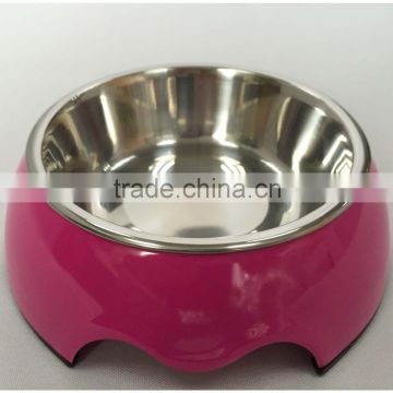 Small size purple color melamine dog bowl