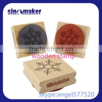 Merry Christmas gifts wood stamper/Customized art mount wood stamps
