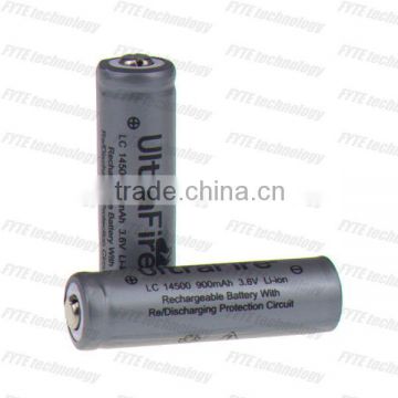 NEW battery UltraFire LC 14500 900MAH 3.6V AA Li-ion battery for electronic (SILVER)
