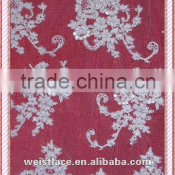 handwork embroidery tulle fabric