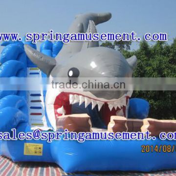 Inflatable shark water slide for sale SP-SL005