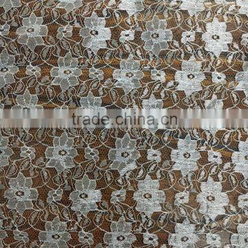 fashionable lace fabric with 100%polyester for dress making TH-2011