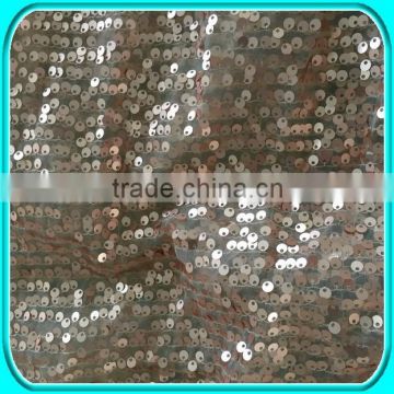 SEQUIN EMBROIDERY FABRICF CHAMPAGNE